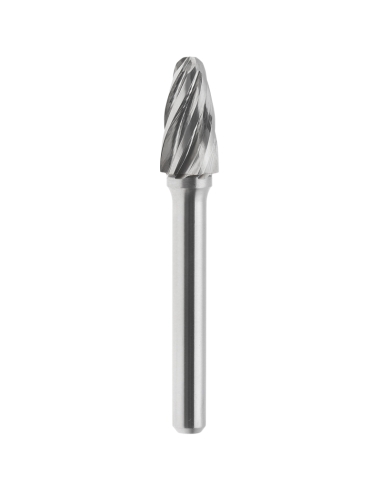Lime rotative hm ogive pointe arrondie aluminium 10x20mm tige 6