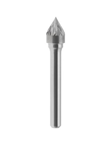 Lime rotative HM conique 60 degres croisee 16x13 mm tige 6
