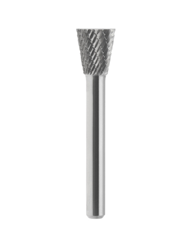 Lime rotative hm tronconique croisee 12x13 queue 6