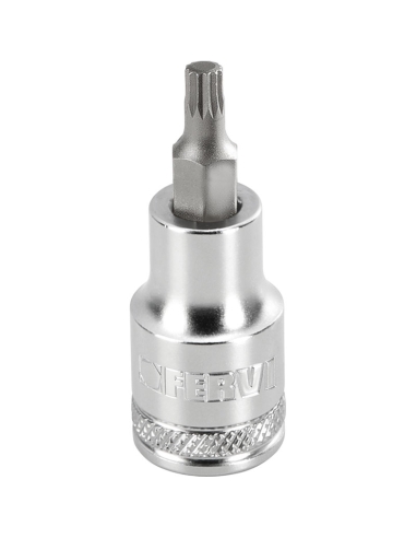 Cle a douille avec insert long xzn m9 3/8 Fervi BN444N009A