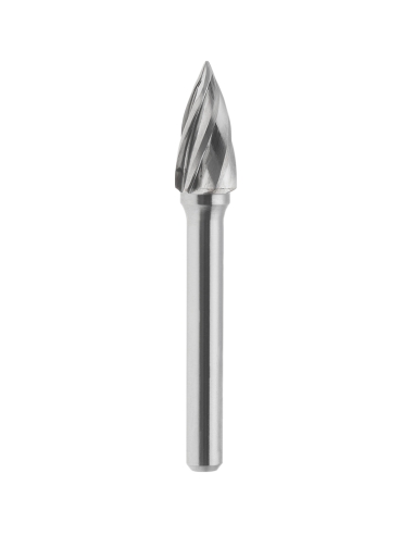 Lime rotative hm ogive aluminium 10x20 mm tige 6