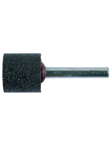 Meule cylindrique a queue en resine en bakelite 40x35x6 mm