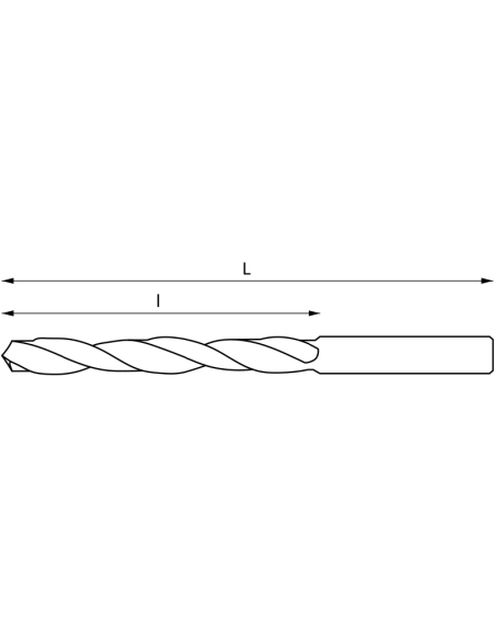 Foret helicoidal cylindrique extra long 600x350mm