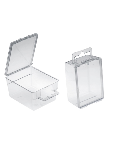 Lot de 20 blisters bivalves transparents 75x60x40 mm Fervi 0422/b3