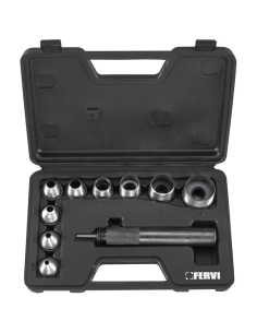 Coffret de 9 emporte pieces mecanique 5-32 mm fervi 0081