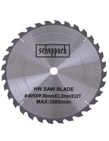 2 - Lame de scie circulaire pour bois 405x30x32mm 32t Scheppach