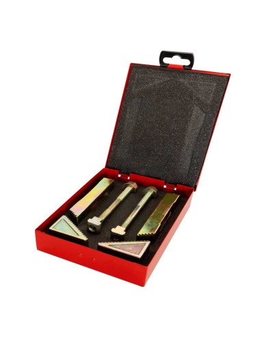 Jeu 6 supports a fente 8 mm pour bloquer pieces fraise Holzmann sws6tlgm8