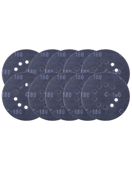 Kit 10 disques abrasifs maille 225mm 80-180 gr pour ponceuses murales Scheppach