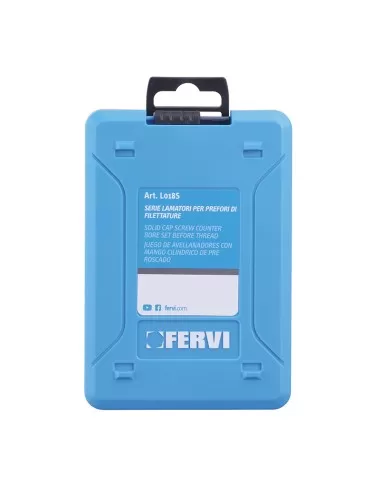 Serie 6 pz lamatore attacco cilindrico x prefori filettatura m3-10 Fervi l018s