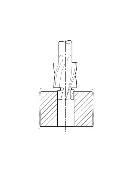 Lamatore x fori passanti x sedi viti m8 Fervi l019