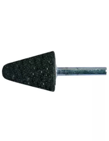 Mole conica con gambo resinoidi in bakelite 15x40x6 mm Fervi mbg1540/06c