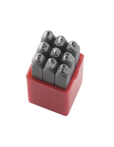 Jeu de poincons chiffres 3 mm pour marquage Fervi p012/n03