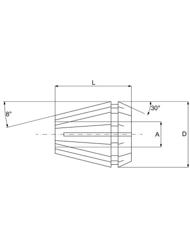 Collet elastique ER32 11 mm pour mandrin fraise Fervi p032/11