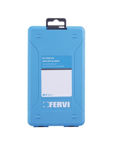Jeu de 10 forets centraux pour tour 0.75 - 5.0 mm Fervi p056/10s