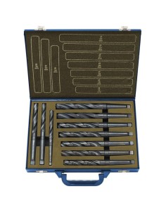 Lot de 10 forets HSS pour metal queue conique 14 - 23 mm cm