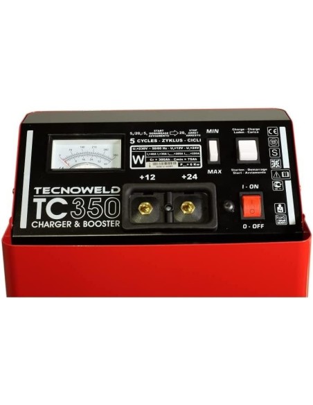 Chargeur De Voiture Avec Démarreur 12/24V 35-660Ah Tecnoweld Tc 350