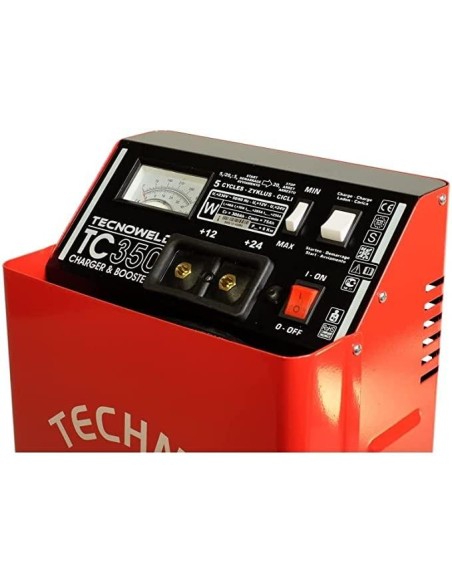 Chargeur De Voiture Avec Démarreur 12/24V 35-660Ah Tecnoweld Tc 350