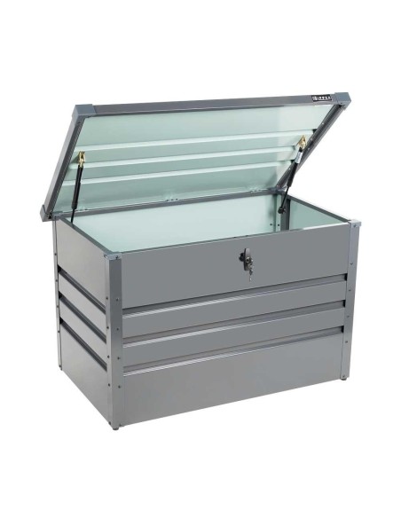 Conteneur boite de jardin en metal gris 100x61x62 cm Zipper zi-gab100an