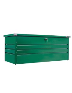 Conteneur boite de jardin en metal vert 165x70x62 cm Zipper zi-gab165gr