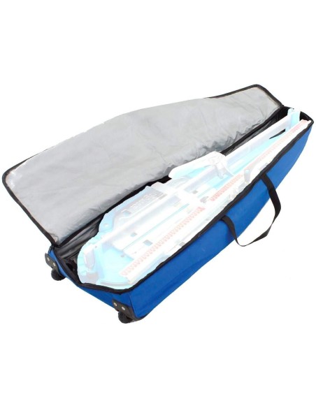 Coupe carrelage SIGMA 4en cm 125 gravure par pouss?®e + trolley en toile 43e2