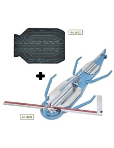 Coupe carrelage SIGMA 4en cm 125 gravure par poussee + tapis pour mosaique 64b2
