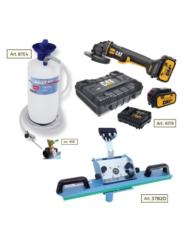 Coupe carrelage SIGMA J-PRO + waterkit 87E4+458 + kit meuleuse CAT DX31B