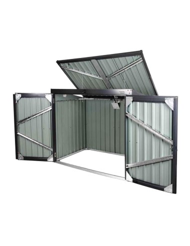 Cache poubelles double 2 bacs x 240 lt Zipper zi-mtb2