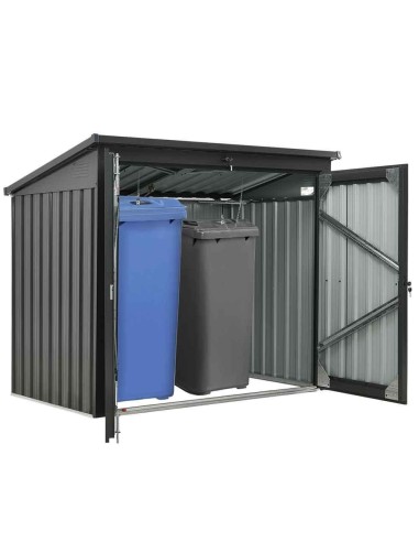 Cache poubelles double 2 bacs x 240 lt Zipper zi-mtb2