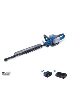 Tagliasiepi 2x20v 2 batteria 4.0Ah doppio caricatore ixes Scheppach bc-ht720-x