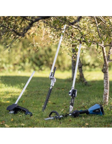 Decespugliatore 4in1 4 batterie 2 Ah doppiocaricatore ixes Scheppach bc-mfh400-x