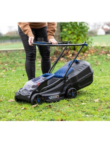 Rasaerba 20v 32cm 2 batterie 2.0Ah + caricabatteria ixes Scheppach bc-mp320-x