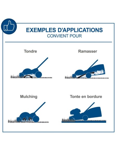 Rasaerba 20v 32cm 2 batterie 2.0Ah + caricabatteria ixes Scheppach bc-mp320-x