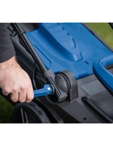 Rasaerba 38cm 2 batterie 2.0Ah + doppiocaricabatterie ixes Scheppach bc-mp380-x