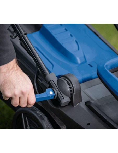 Rasaerba 38cm 2 batterie 2.0Ah + doppiocaricabatterie ixes Scheppach bc-mp380-x