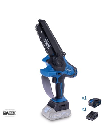 Mini tronconneuse 20V 1 batterie 4.0Ah + chargeur ixes Scheppach bc-ps150-x
