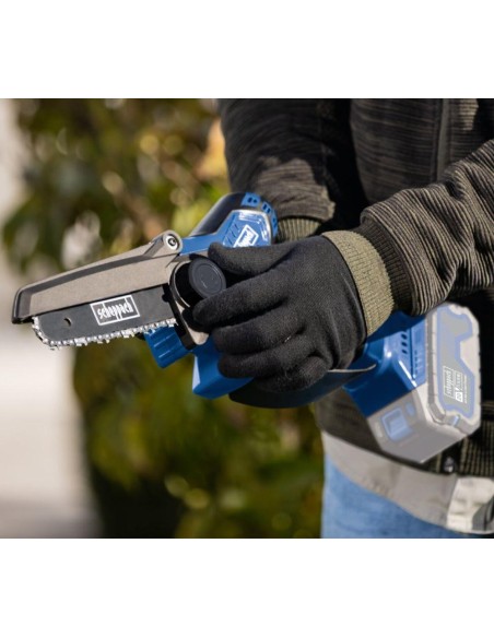 Mini tronconneuse 20V 1 batterie 4.0Ah + chargeur ixes Scheppach bc-ps150-x