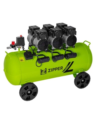 Compressore aria silenziato 90 lt 8 bar Zipper zi-com90si