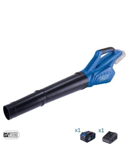 Souffleur de feuilles 20V 1 batterie 4.0Ah + chargeur ixes Scheppach c-bl700-x