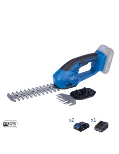 Taglia erba-siepi 20v 2 batteria 2.0Ah caricabatteria ixes Scheppach c-htgs200-x