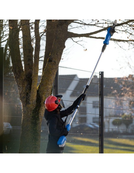 Potatore tagliasiepi con asta 20v batteria 2.0Ah ixes Scheppach c-phts410-x