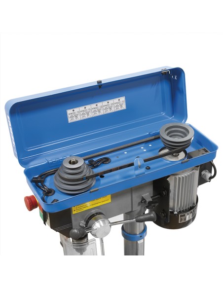 Trapano a colonna da banco con trasmissione a cinghia 375w 230v Fervi 0011