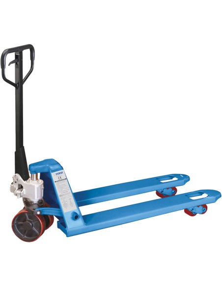 Transpallet manuale portata 2500 kg ribassato Fervi 0028R