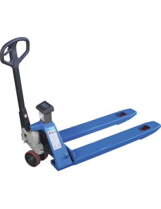 Transpallet manuale portata 2500 kg con bilancia e stampante Fervi 0068/S