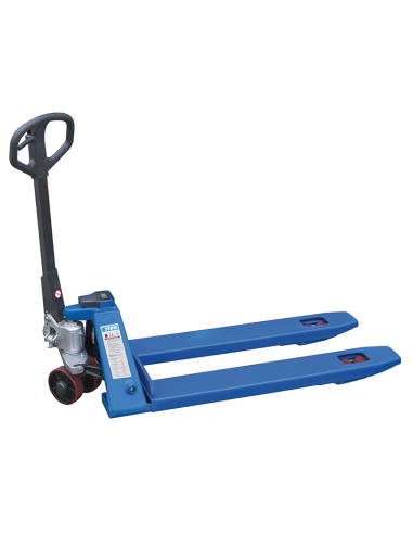 Transpallet manuale portata 2500 kg con bilancia Fervi 0068L