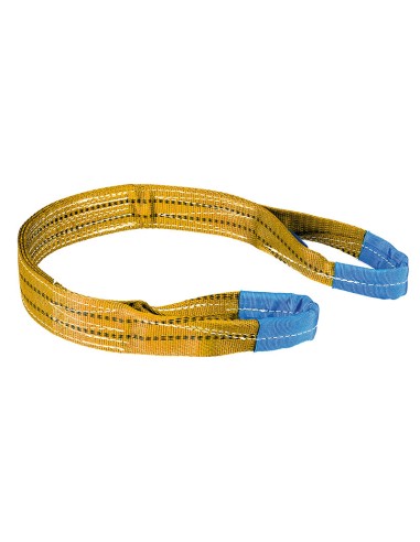 1 - Elingues plates en polyester pour levage 6 tonnes 3 m Fervi 6/3000