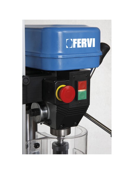 Trapano a colonna trasmissione a cinghia 650w 230v Fervi 0186