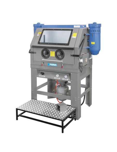Sabbiatrice a pressione con 2x230 v aspiratori Fervi 0605