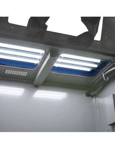 Sabbiatrice a pressione con 2x230 v aspiratori Fervi 0605