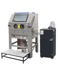 Sabbiatrice a pressione con filtro hepa e separatore di polveri 230v Fervi 0615