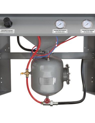 Sabbiatrice a pressione con filtro hepa e separatore di polveri 230v Fervi 0615